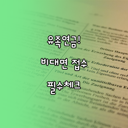 국민연금 유족연금 수급 자격과 사망 ..