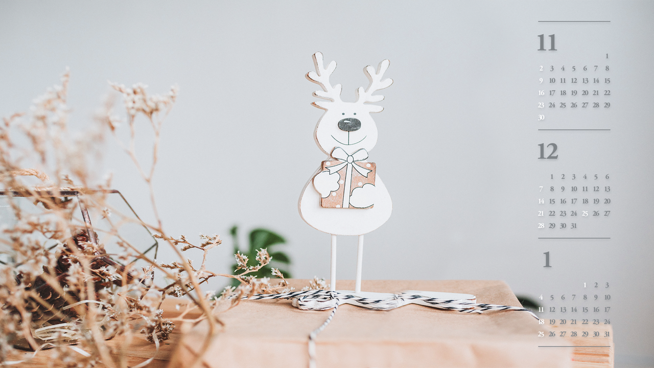 06 루돌프 B - 2025년12월 노트북배경화면