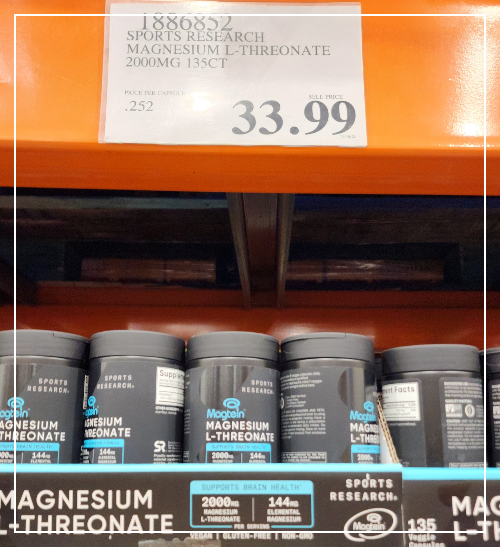 Sports Research Magneseum L-Threonate 2000 mg