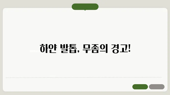 하얀 발톱 무좀