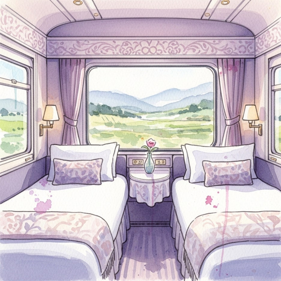 호텔 객실처럼 꾸며진 해랑열차의 고급스러운 내부 모습