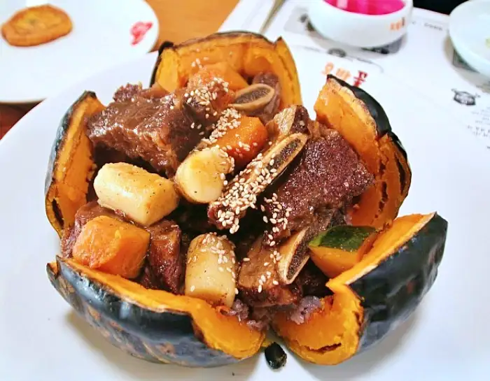 포천 아트밸리 맛집 단호박등갈비찜, 단호박소갈비찜