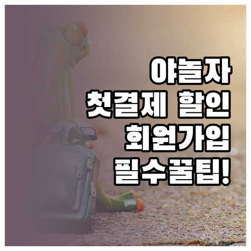 야놀자 앱 다운로드와 회원가입 및 첫..