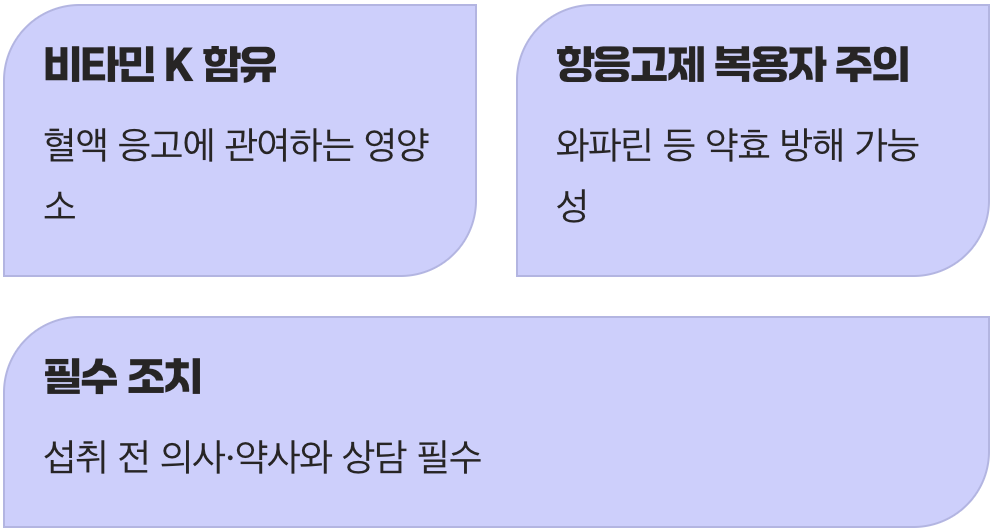 특정 약과는 상극이에요