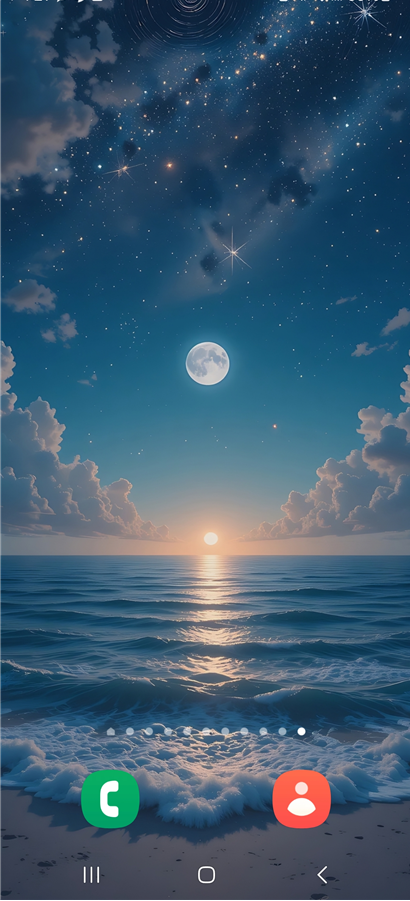 1. 홈 화면에서 빈 곳 길게 누르기