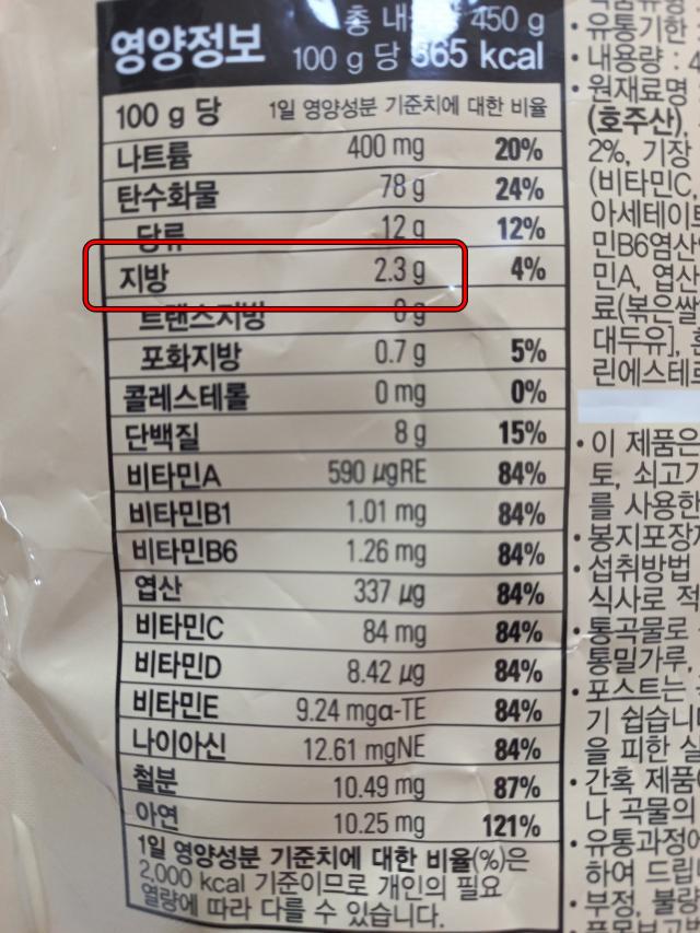 건강한 칠곡 영양정보