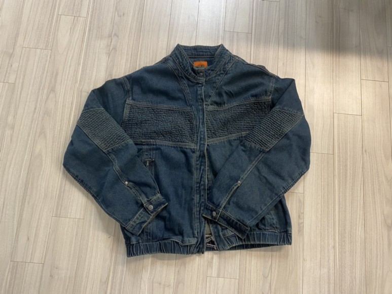 디미트리블랙 (VLAD) 워시드 데님 바이커 자켓_옐로우 워싱(VLAD) WASHED DENIM BIKER JACKET_YELLOW WASHING