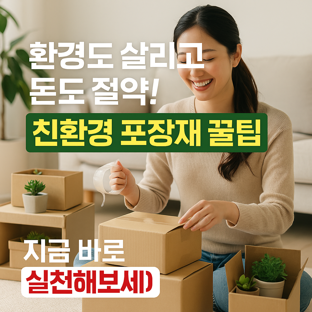 친환경 포장재 활용 꿀팁 - 지구를 생각하는 포장법