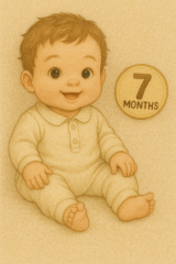 7개월 아기 이미지