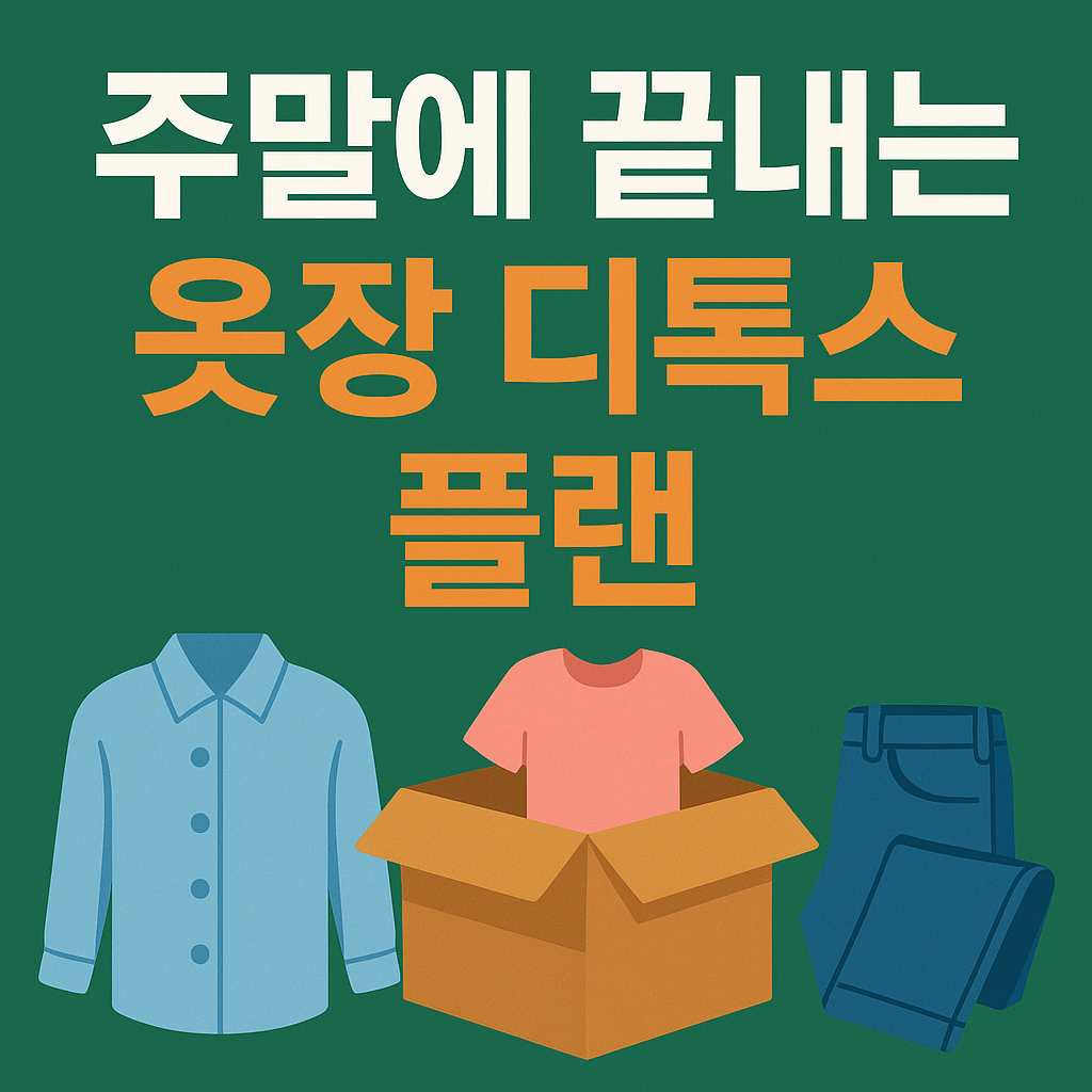 주말에 끝내는 옷장 디톡스 플랜