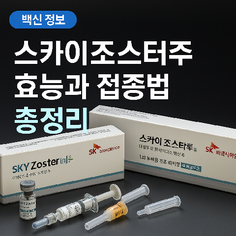 스카이조스터주 효능과 접종법 총정리