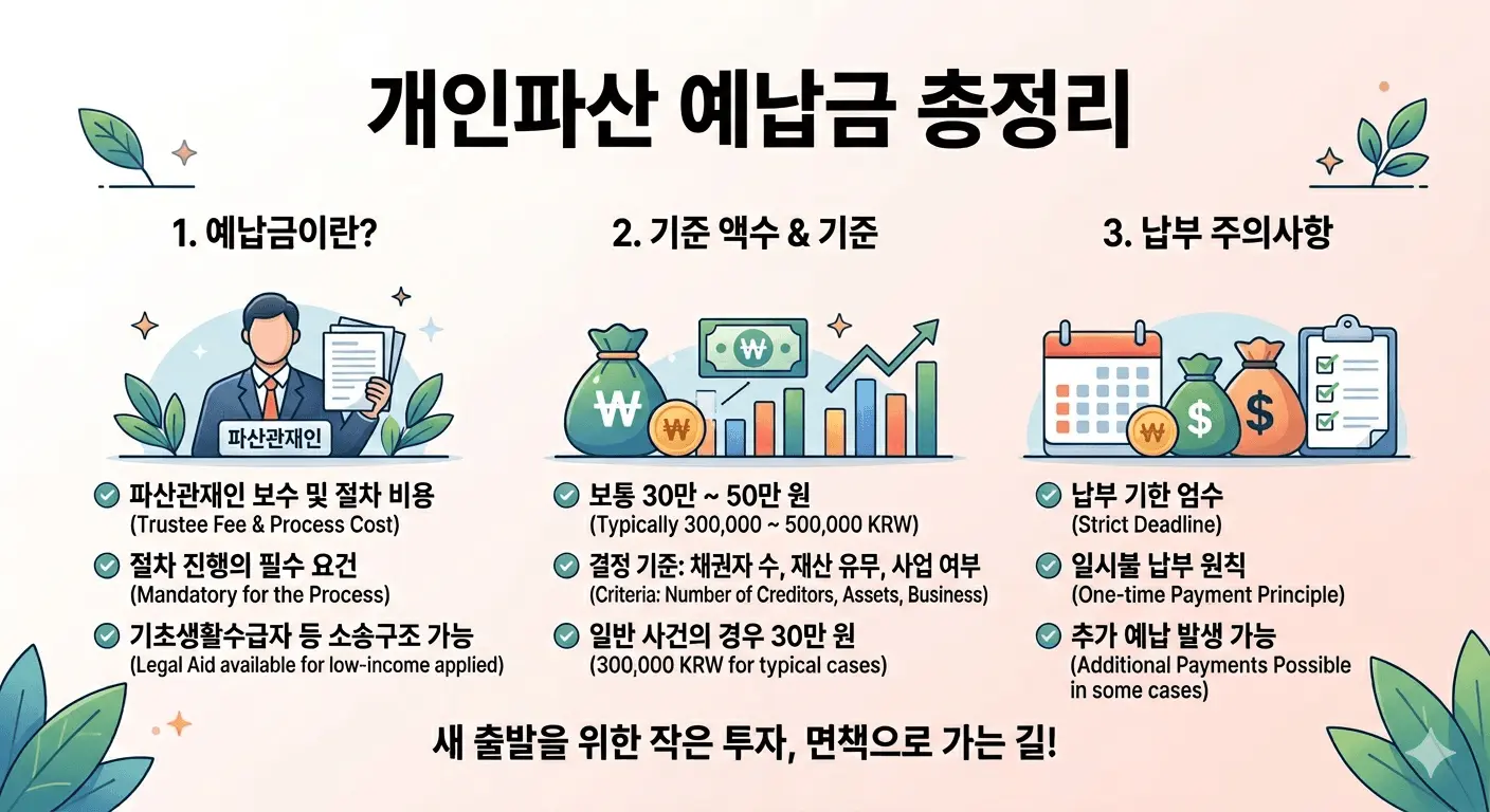 개인파산 예납금 이미지