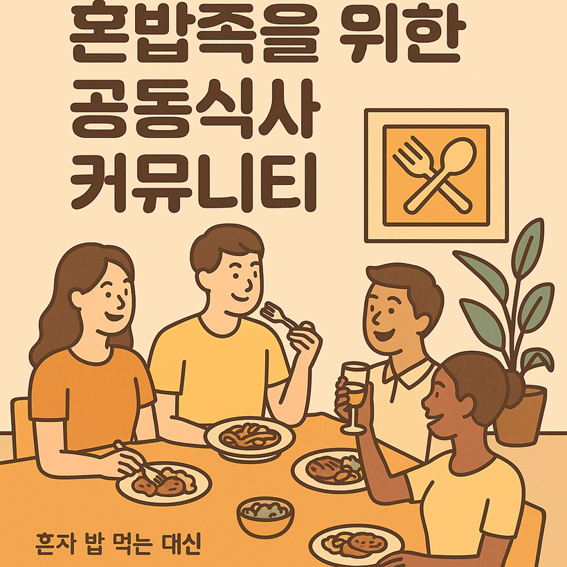 혼밥이 외롭다면, 소셜 다이닝 키친
