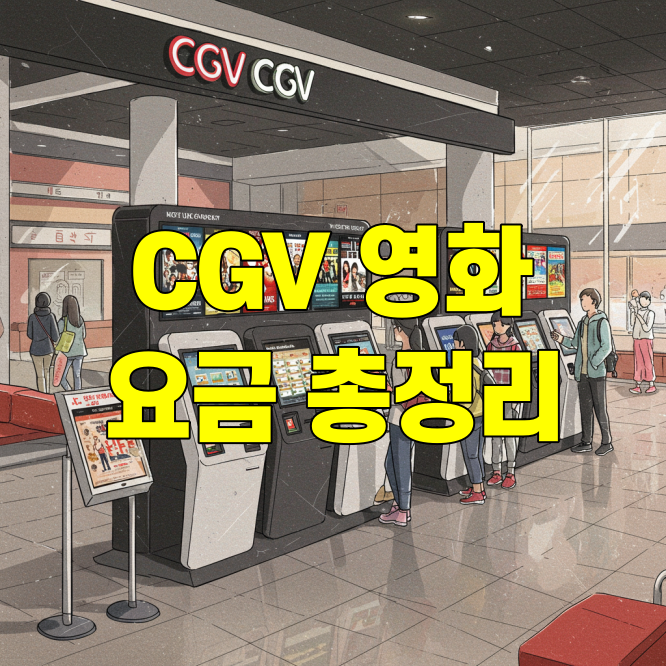 CGV 영화 요금 총정리 모닝(조조할인)과 주말 가격 완벽 안내