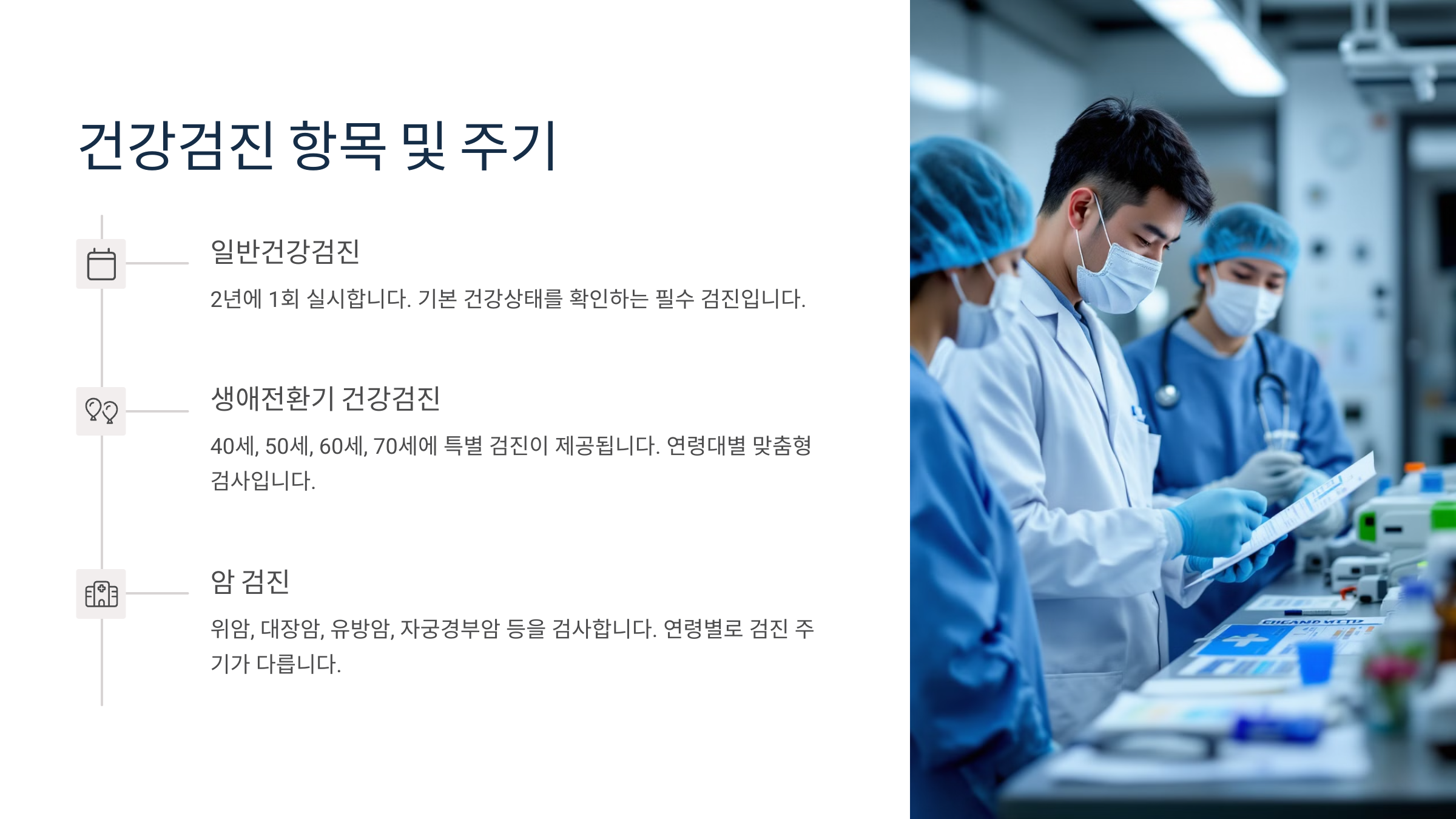 건강검진 항목과 주기