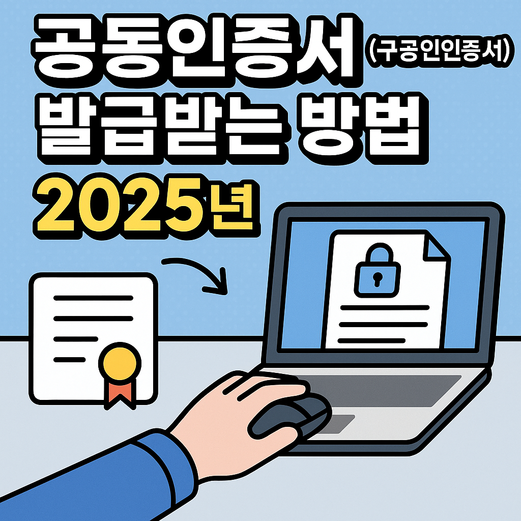 공동인증서(구 공인인증서) 발급받는 방법(2025년)