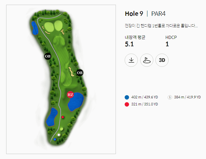 골프존카운티 감포 인코스 9