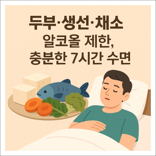 복부 지방, 뱃살 줄이기 7일 챌린지_충분한 7시간 수면
