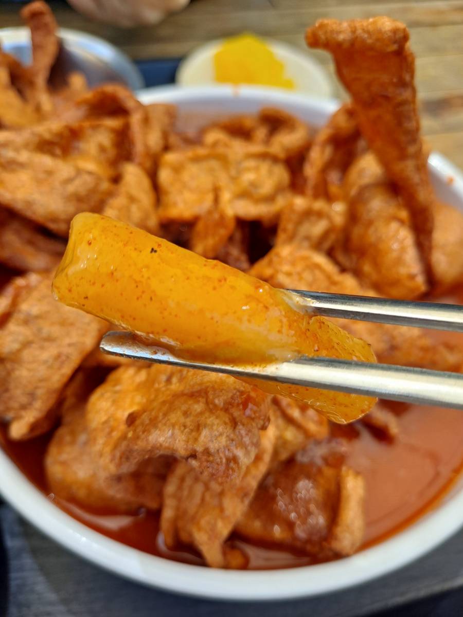 사발떡볶이 밀떡 한개