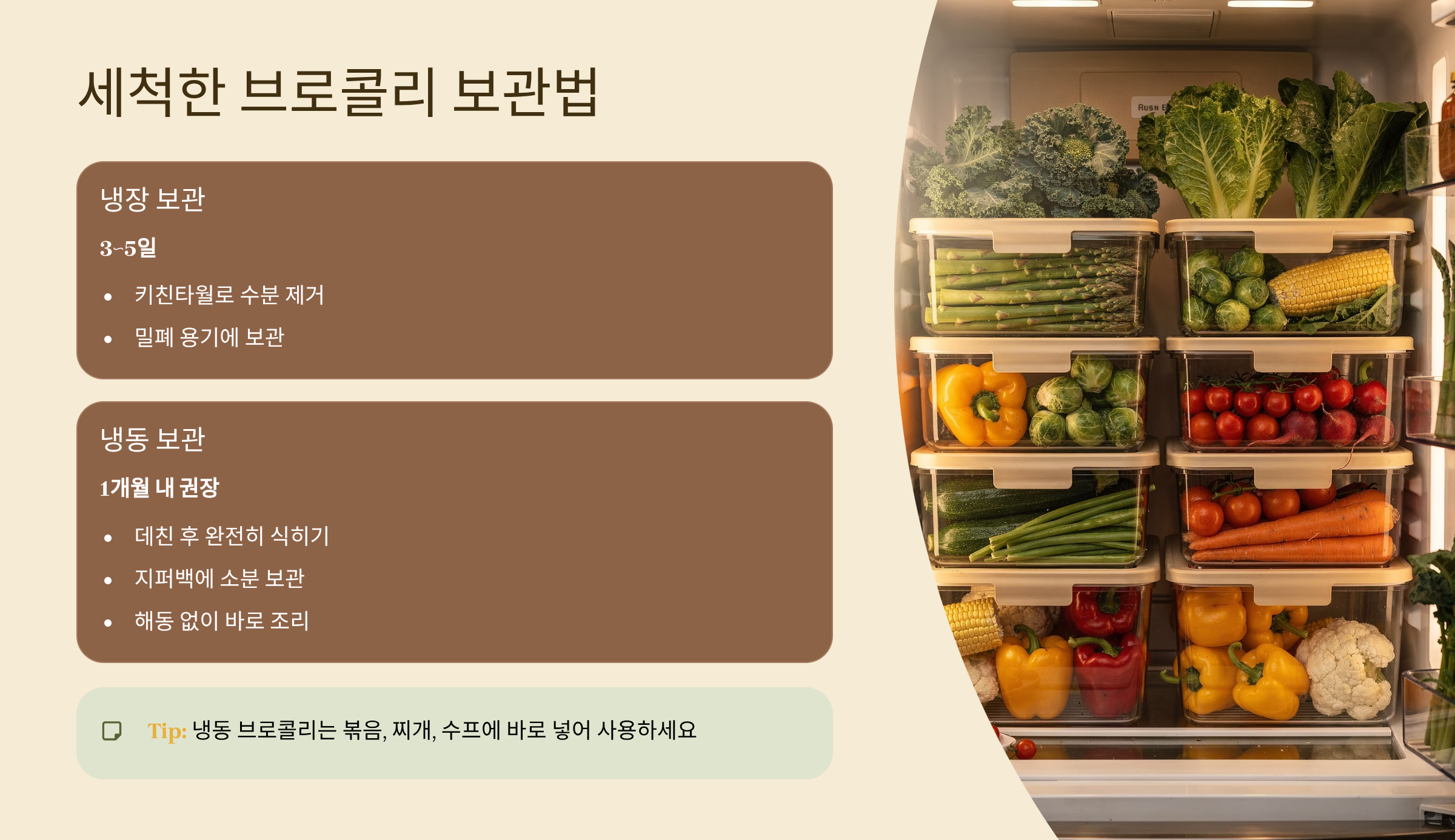 브로콜리 보관방법