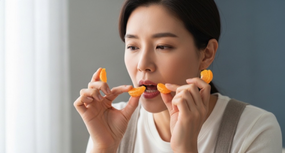 오렌지 효능 나눠 먹는 모습