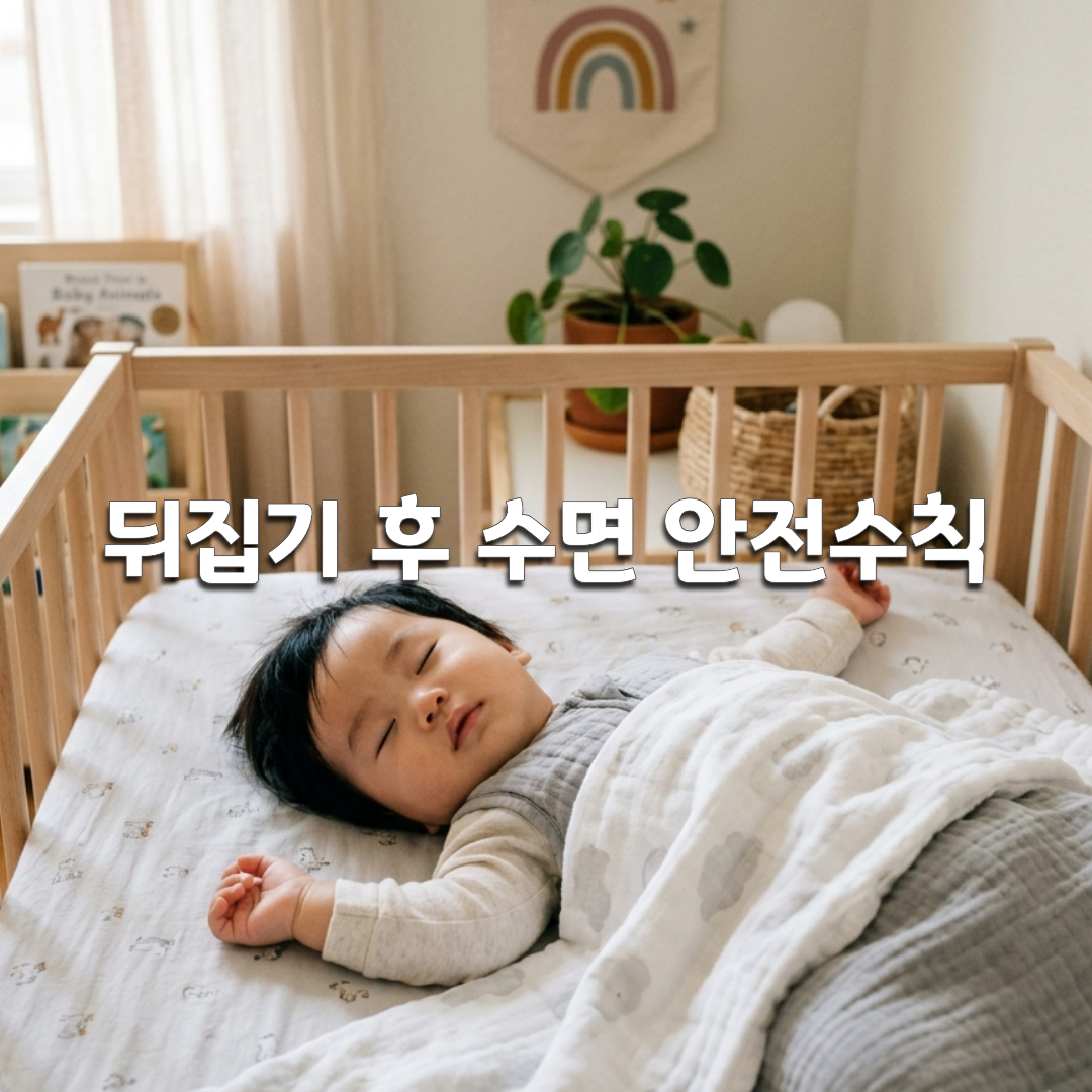 아기 뒤집기 후 수면 안전수칙 총정리🛏️ 꼭 바꿔야 하는 것들
