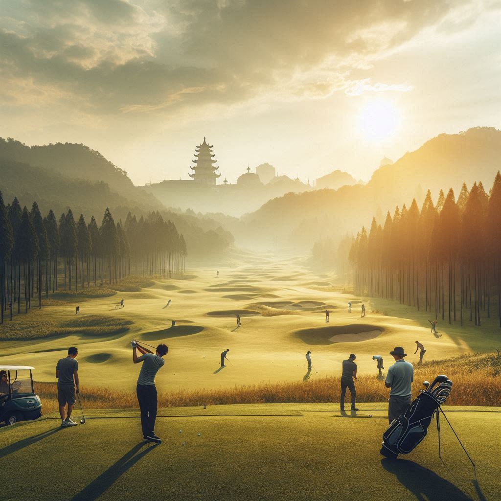 실외골프연습장 배경