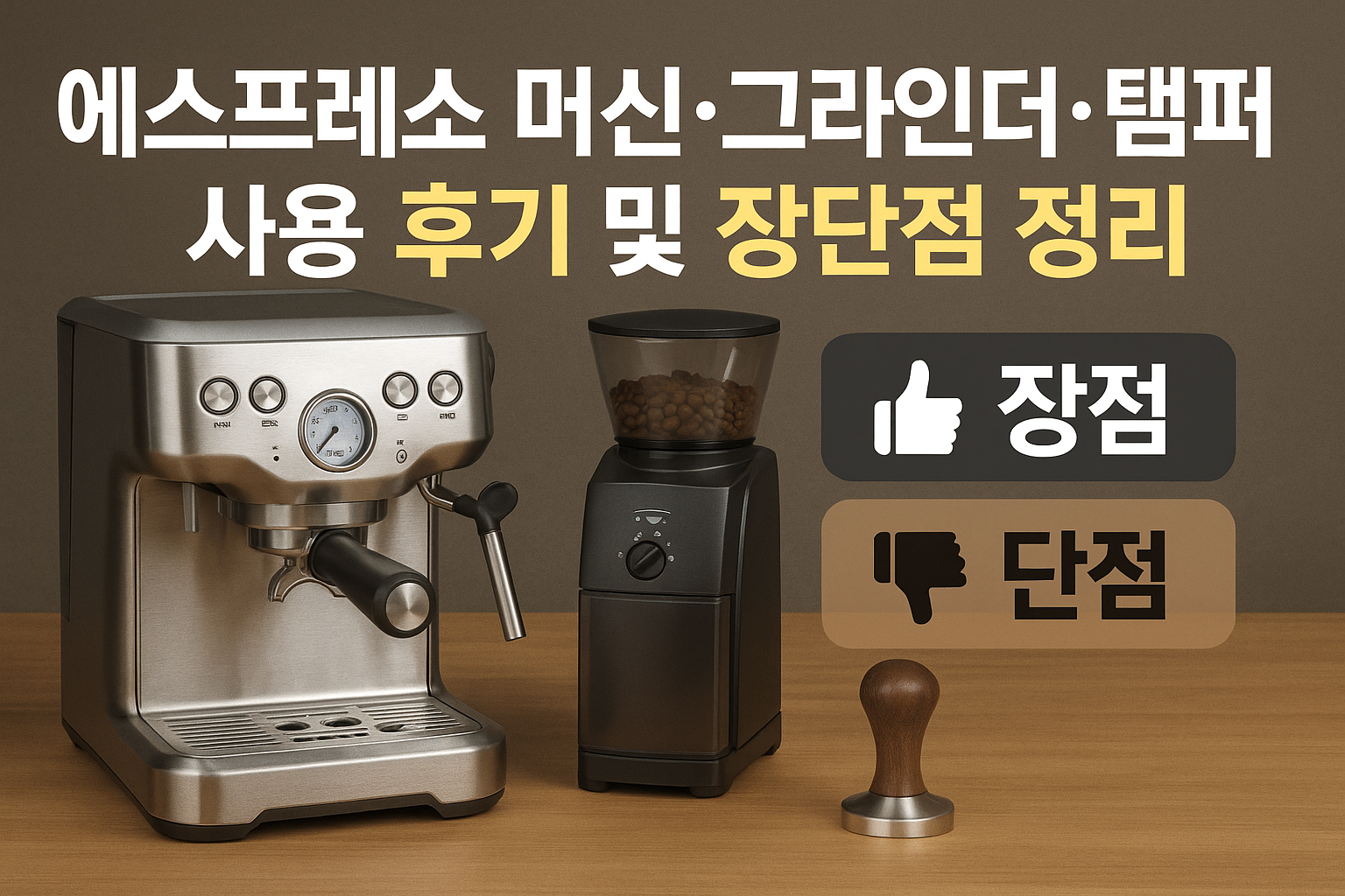 에스프레소 머신·그라인더·탬퍼