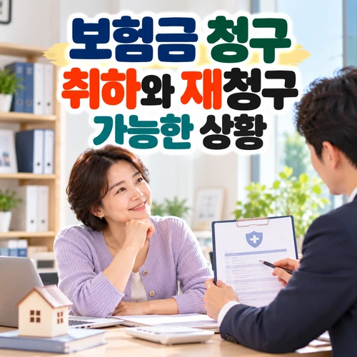 보험금 청구 취하와 재청구 가능한 상황