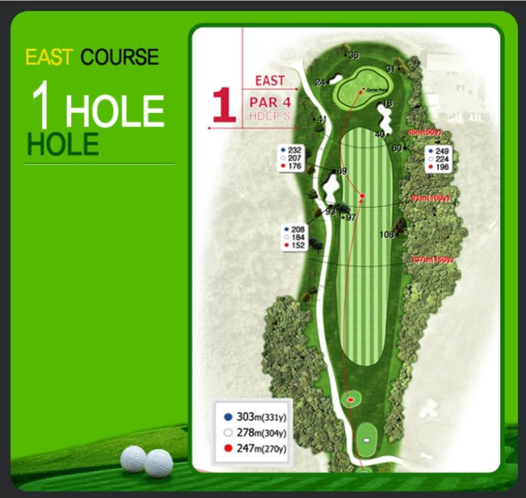 크라운 컨트리클럽 동코스 1