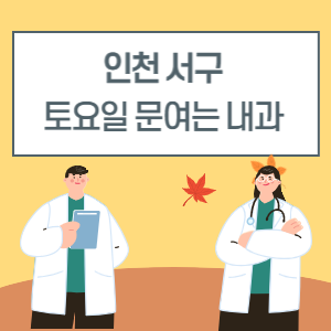 인천 서구 토요일 내과 진료 병원 리스트