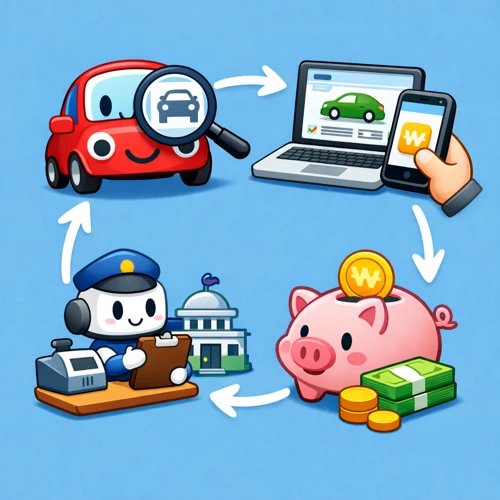 자동차세 온라인 결제 장면