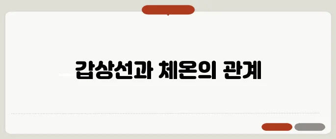 추위를 많이 타는 이유 갑상선 문제 의심