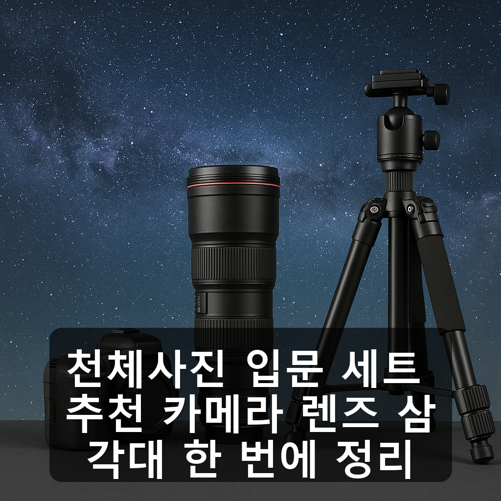 천체사진 입문 세트 추천 카메라 렌즈 삼각대 한 번에 정리