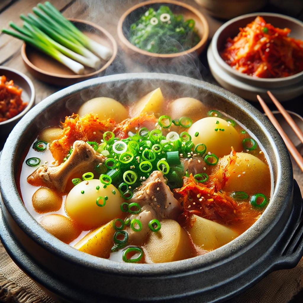 천안 파김치 감자탕