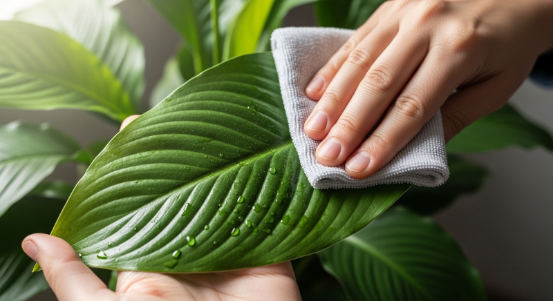 spathiphyllum-pest-prevention-cleaning