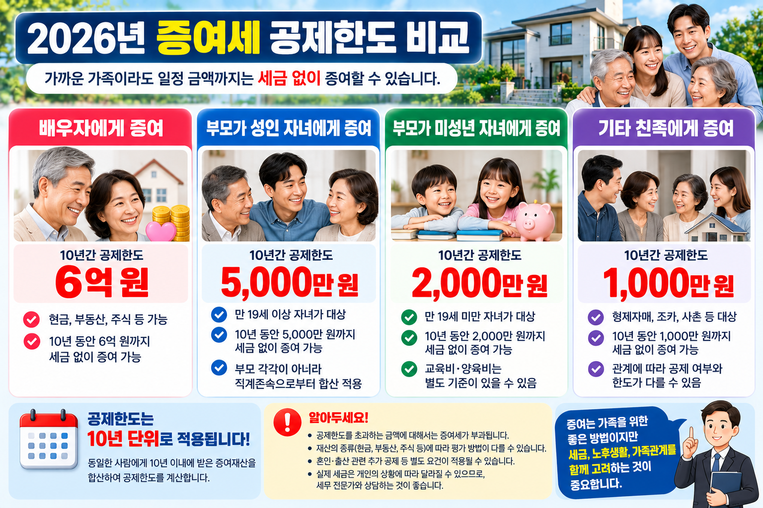 자녀에게 재산 증여하기 전 꼭 확인할 5가지, 부모가 후회하는 이유와 증여세 기준