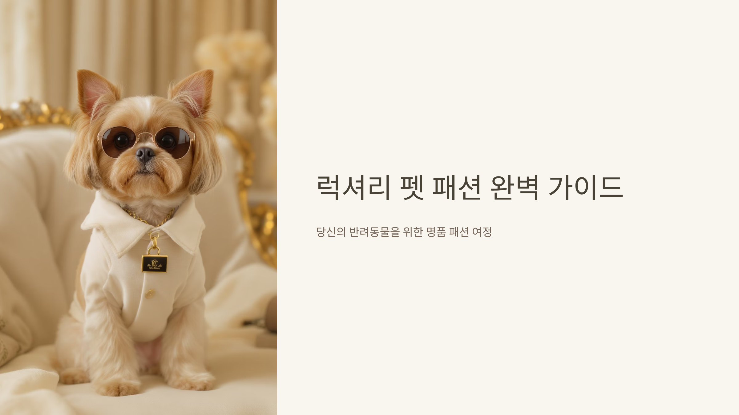 럭셔리 반려견 패션, 우리 강아지도 명품 입는다