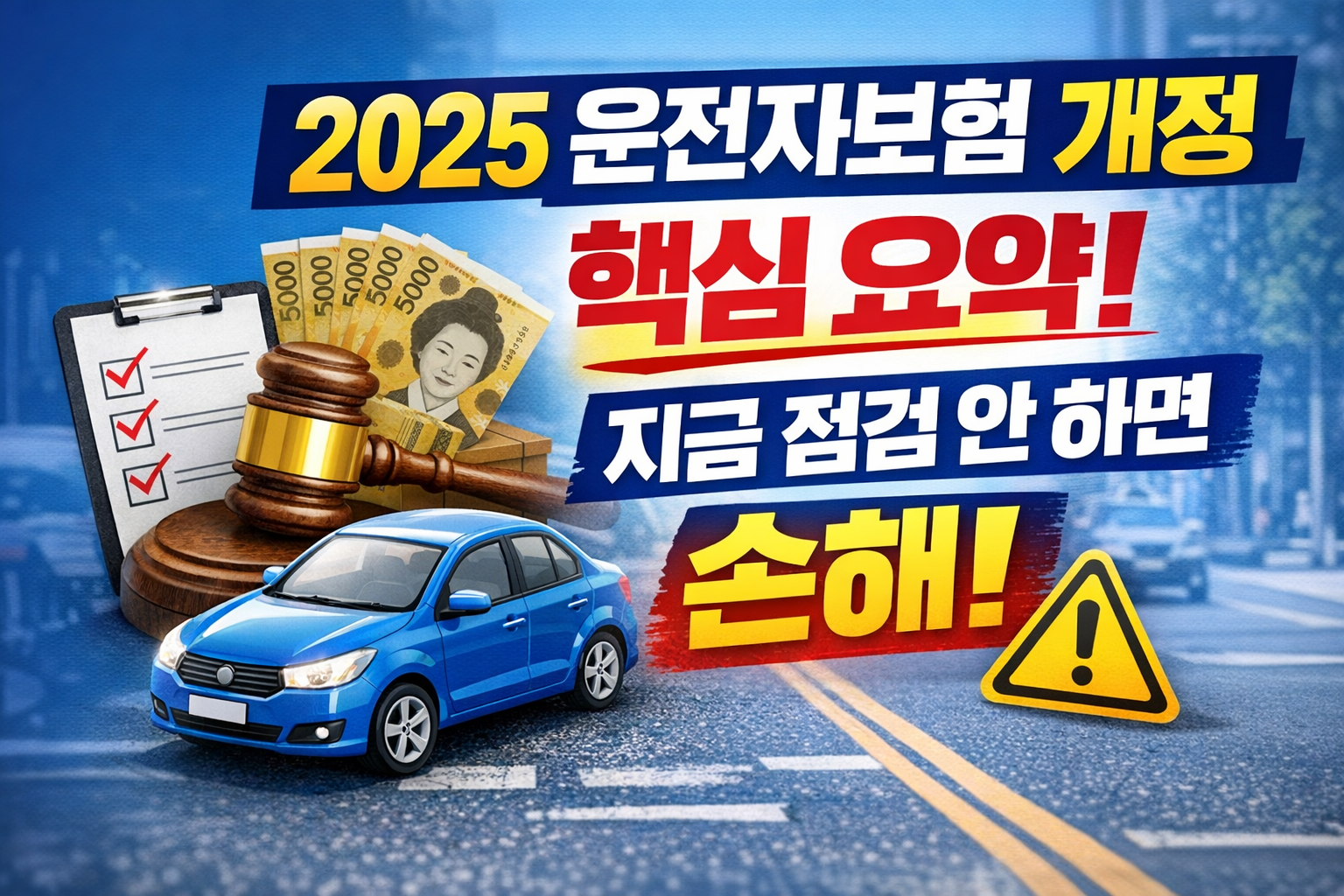 2025 운전자보험 개정 핵심 요약! 지금 점검 안 하면 손해