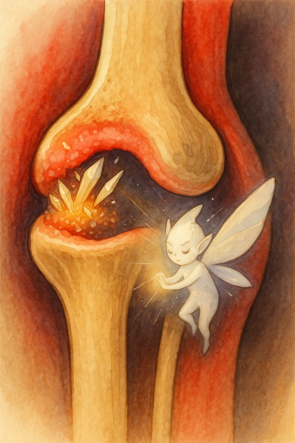 관절 속에서 반짝이는 요산 결정체 &ndash; 침묵 속의 통증 유발자