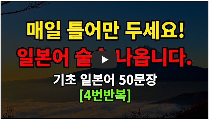 일본어 공부 유튜버 순위 TOP 10 5