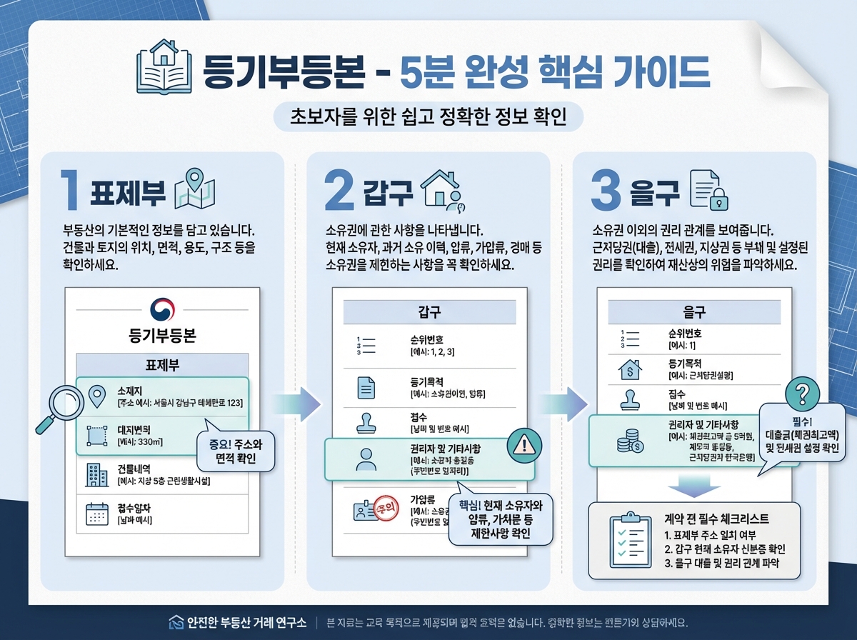 등기부등본 보는 법