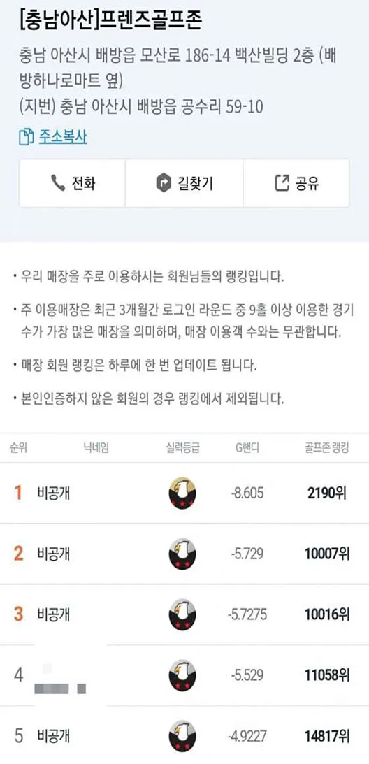 프렌즈골프존