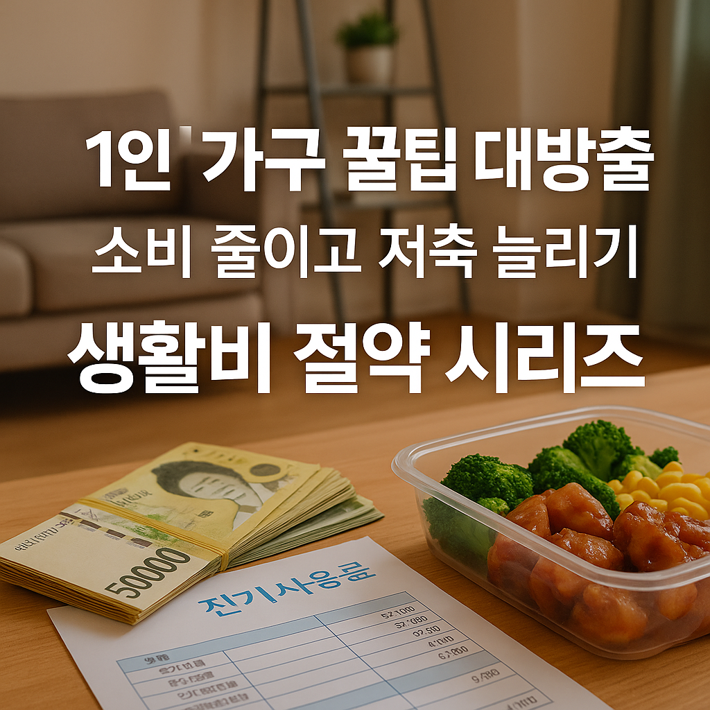 1인가구 절약 꿀팁