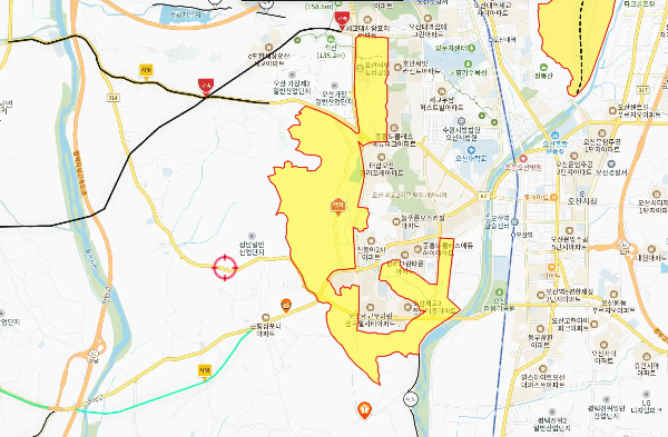 오산 세교3지구 지정 고시 확정