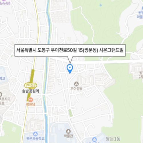 서울특별시 도봉구 우이천로50길 15 (쌍문동, 시온그랜드빌)