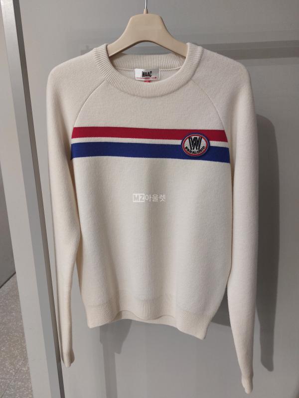 WAAC 왁 골프 여성 컬러포인트 라운드 스웨터 WWWAW22751IVX