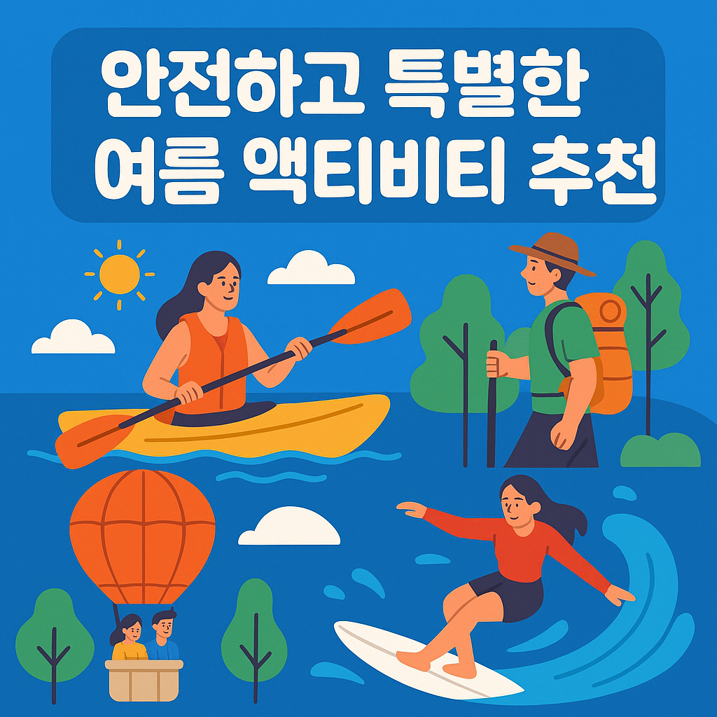 안전하고 특별한 여름 액티비티 추천