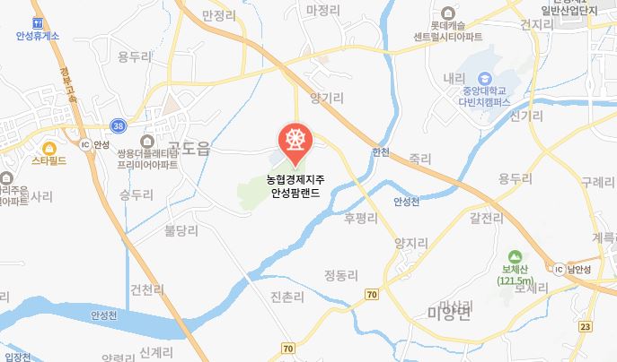 농협 안성팜랜드 위치