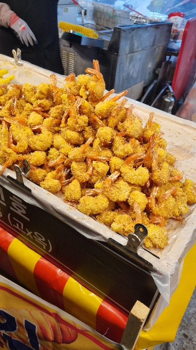 화천산천어 축제 먹거리_새우튀김